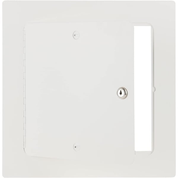 ALUMINUM EXTERIOR RATED NON INSULATED ACCESS PANEL W/ KEYED CYLINDER & NEOPRENE GASKET LOCK 12X12
